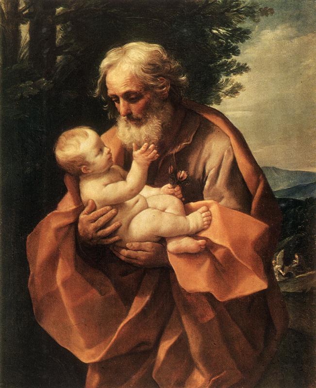 RENI, Guido St Joseph with the Infant Jesus dy